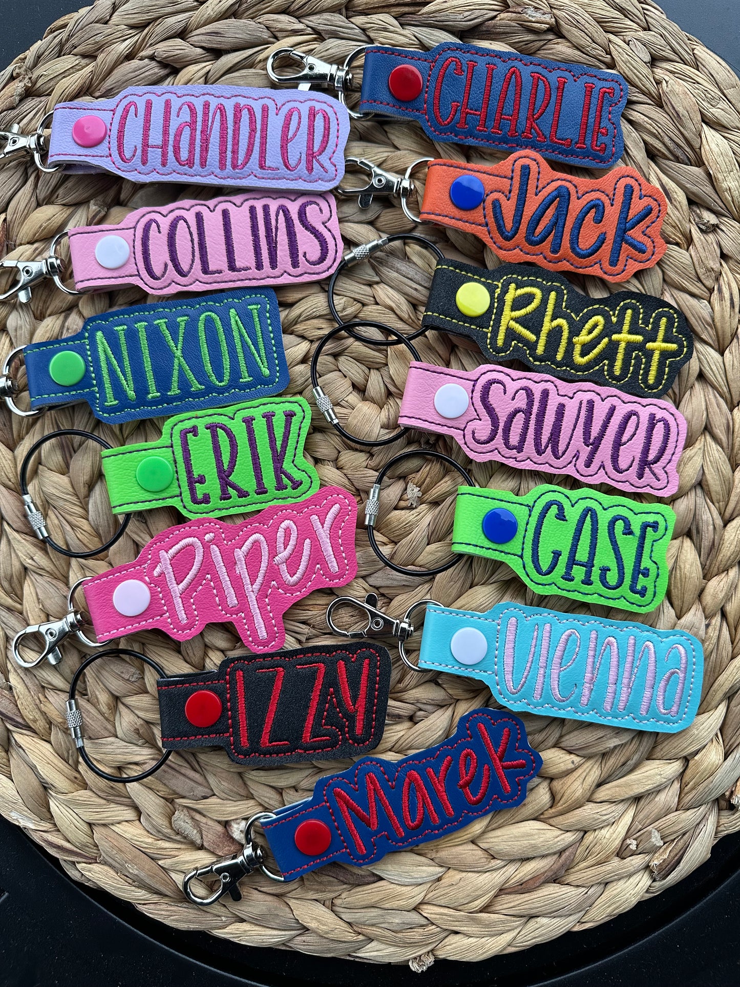Personlized Name bag tags, tags for water bottles