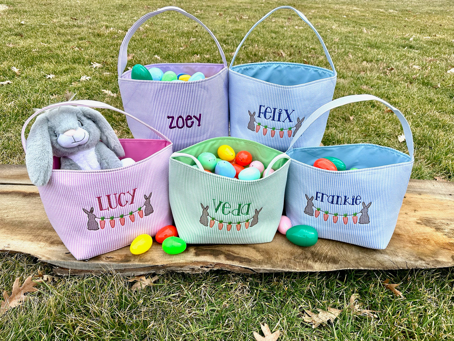 Seersucker Easter Basket