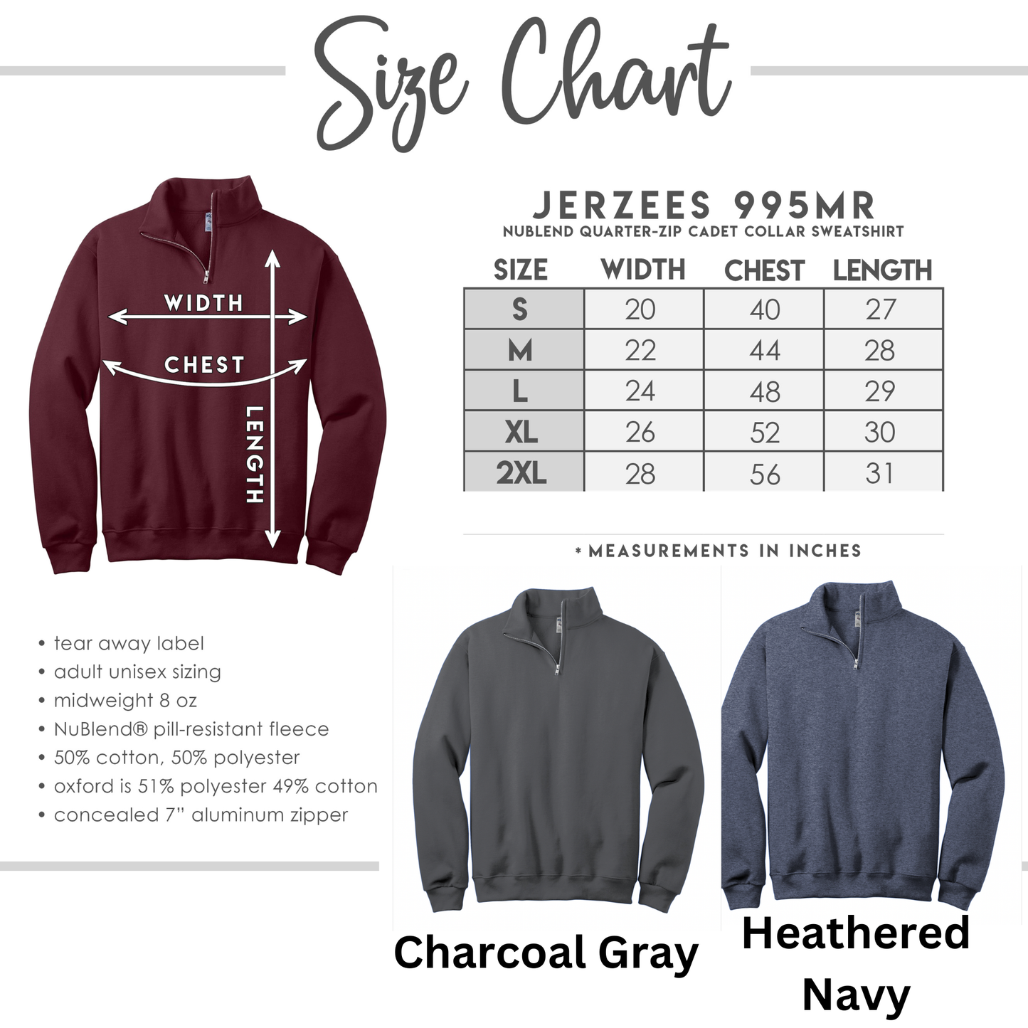 Adult Quarter zip