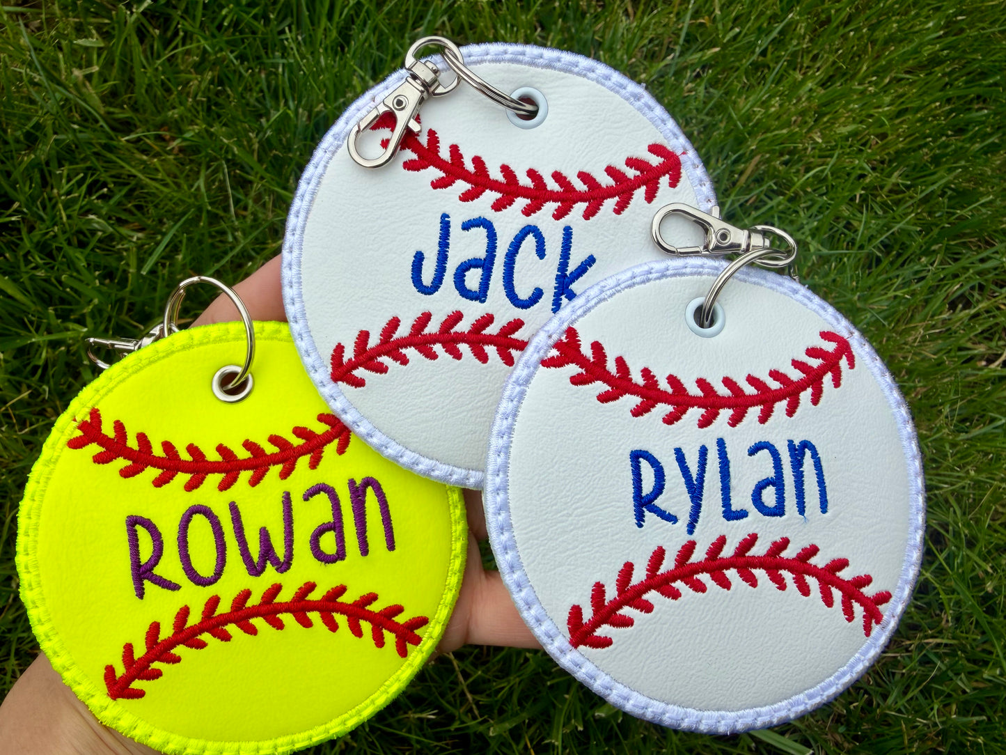 Personalized Baseball/Softball bag tag