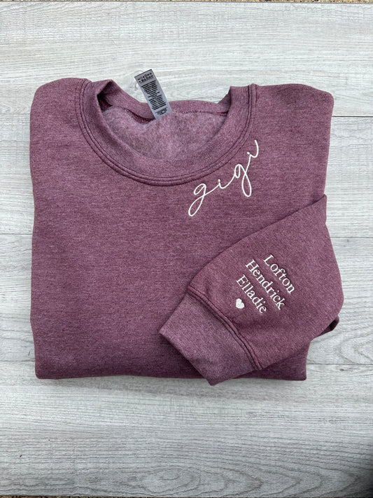 Curved Neckline Custom Sweater