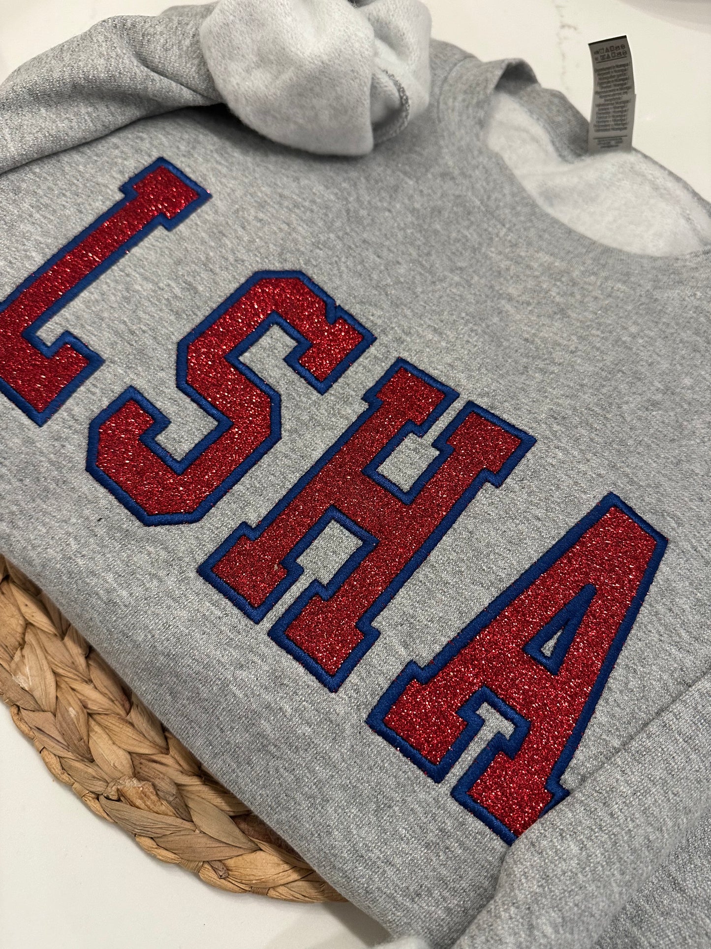 LSHA Red Glitter Sweatshirt (Adult + Youth sizes)