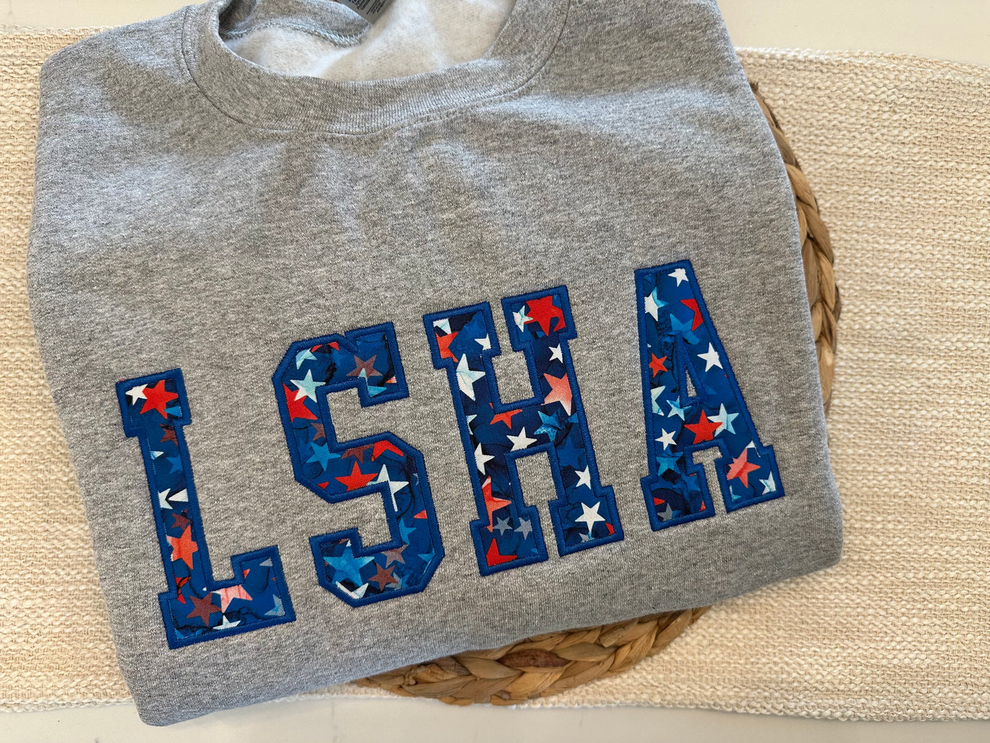 LSHA Red, White, Blue Stars Sweatshirt (Adult + Youth sizes)