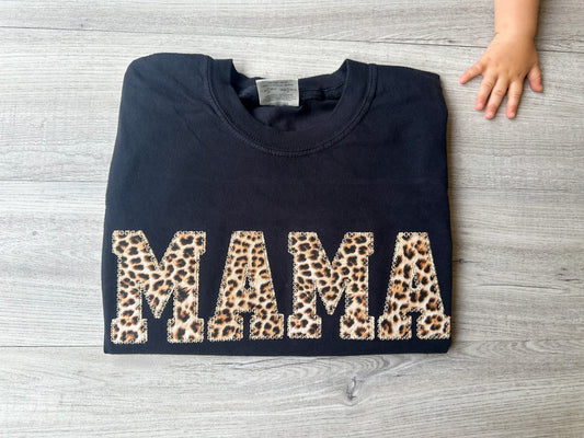 Cheetah Print MAMA Shirt